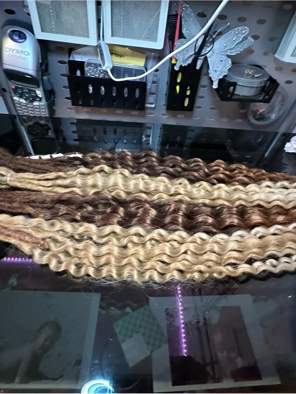 (Witchcraft beauty) Brown and Blonde Synthetic wavy  locks #20 DE  paid $240